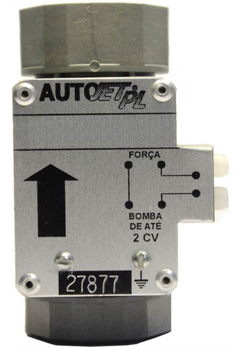 Fluxostato Autojet Pl Para Acionamento De Bomba De Até 2 Cv N/A