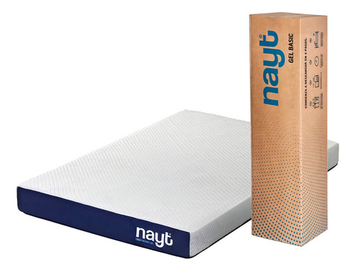 Colchón Nayt Gel Basic Individual Espuma Alta Densidad 100cm X 190cm X 13cm