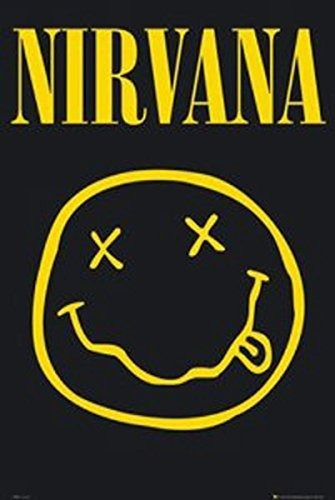 Pósteres Studio B Nirvana Smile Poster 36 X 24 Rock Music Lo