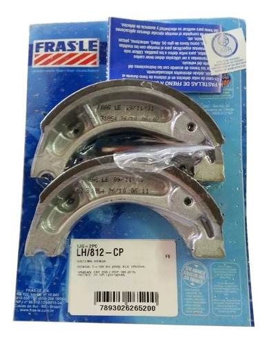 Zapatas Freno Biz Smash Bs 110 Traseras Frasle Brasil Lh/812