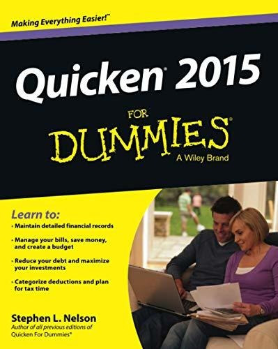 Book : Quicken 2015 For Dummies - Nelson, Stephen L.