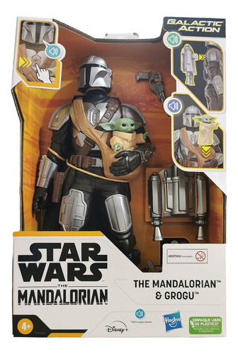 Figura D Acción  Star Wars The Mandalorian 15 Frases Español