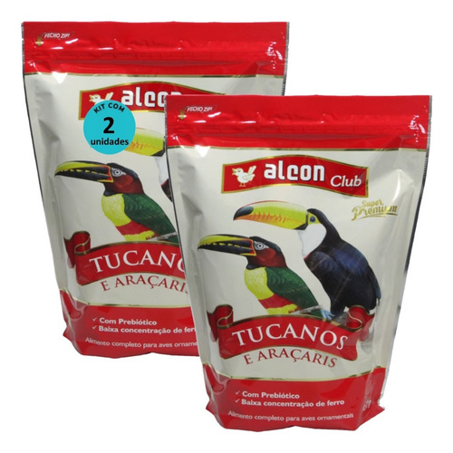 Alcon Club Tucanos E Araçaris 450g Super Premium Kit Com 2