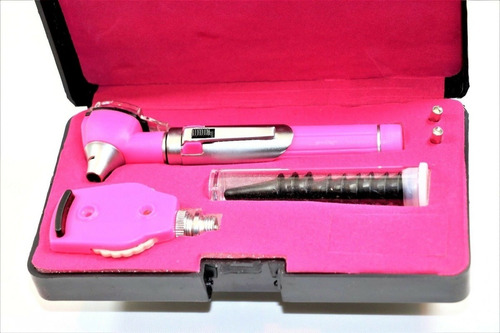 Imagen 6 de 7 de Otoscopio Oftalmoscopio Set Diagnostico Pink Premium