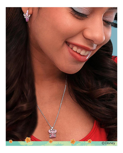 Pendientes De Aro Disney Stitch Para Mujer Licencia Oficial,