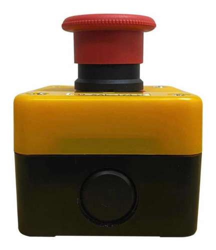 Botón Hongo De Paro De Emergencia Con Caja