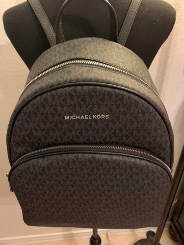 Imagen 2 de 9 de Bolsa Michael Kors Estilo Mochila Abbey Negra Original Nueva