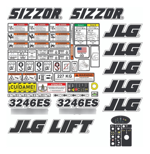 Calcomanias Para Elevador JLG 3246es