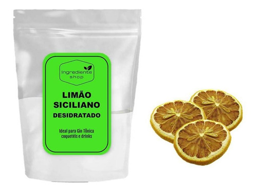 Limão Siciliano Desidratado Para Gin Tônica E Drinks 40g