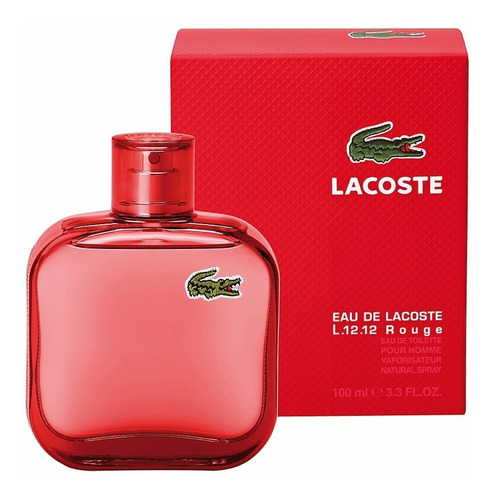 Perfume L.12.12 Rouge De Lacoste Para Caballero 100 Ml