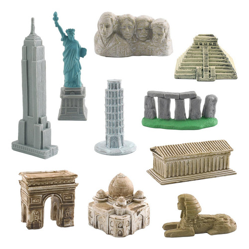 Kits De Construcción De Monumentos Históricos, 10 Piezas