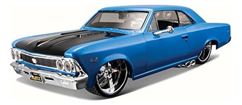 1966 Chevy Chevelle Ss 396 Azul Modelo De Jugu