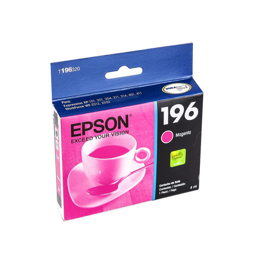 Cartucho Epson T196 Magenta  Xp-401/411 7ml T196320-al / /vc