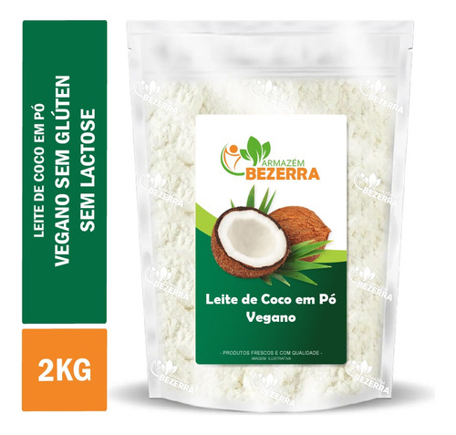 Leite De Coco Em Pó Puro Vegano - 2kg