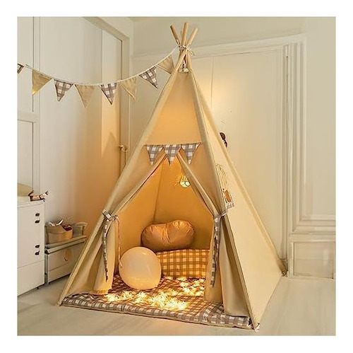 Tenebud Tiepee Tent Con Luces De Hadas De Bunting Bunting De