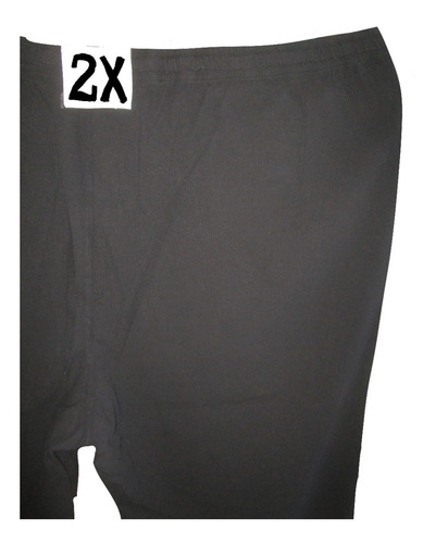 Capri Bermuda Negro Mujer Talla 2x (38/40 ) Basic Edition