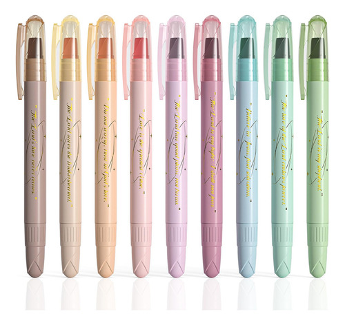 Wj Bible Highlighters Wemate No Bleed Gel, 9 Unidades Em