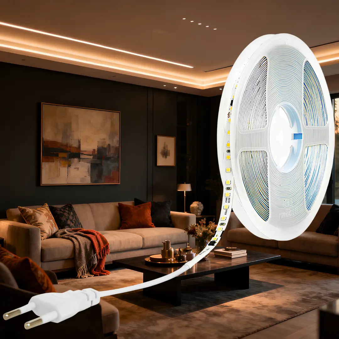 Fita De Led Branco Quente Amarela 10 Metros Direta 120led/m Luz Branco-quente