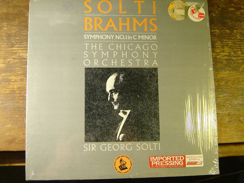 Brahms - Georg Solti - Symphony Nº1 - Chicago Lp Vinilo