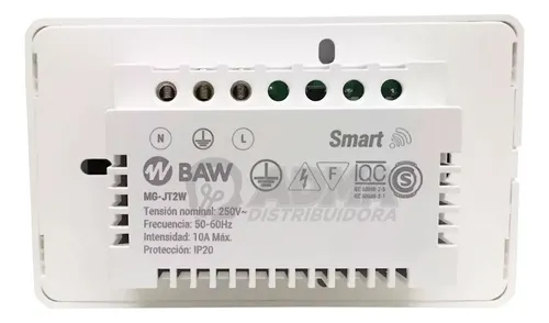 Tomacorriente Doble Wifi Interruptor Smart Baw