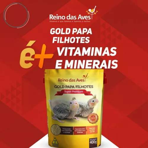 Ração Gold Papa Filhotes 400g Reino Das Aves