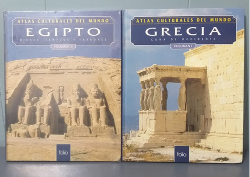Atlas Culturales Del Mundo- 2 Tomos- Grecia Y Egipto-folio