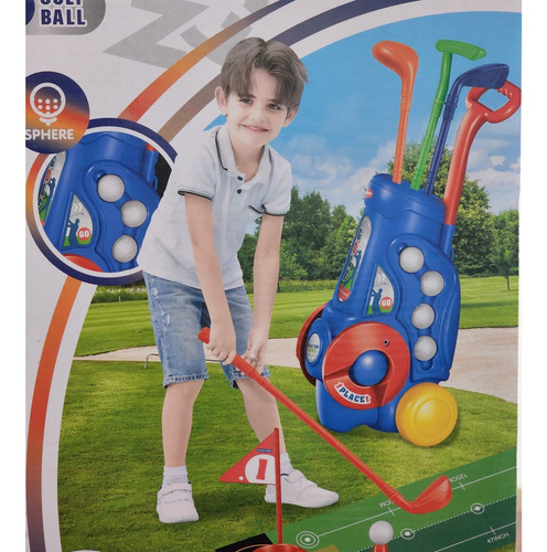 Set De Golf Miniatura Con Carrito Para Niños 55524 / Tcenter