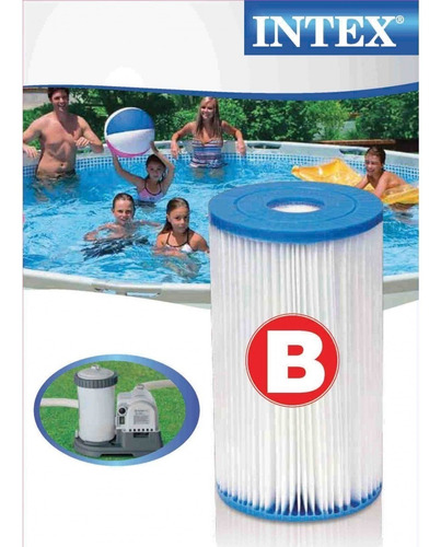Imagen 2 de 3 de Filtro Tipo B Para Piscina Estructural Intex 29005