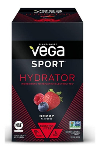 Hidrantante Keto Mezcla Electrolitos Vega Sport Berry