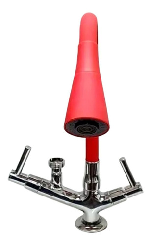 Torneira Pia Bancada Cone Vermelho Saída 3/4 P Máquina Lavar