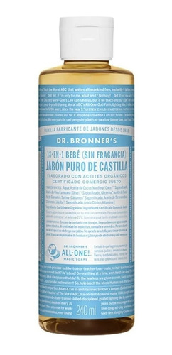 Jabon Neutro-bebé Puro De Castilla Dr Bronners - Fralugio