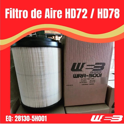 Filtros De Aire Hd72/ Hd78 Wra-5001