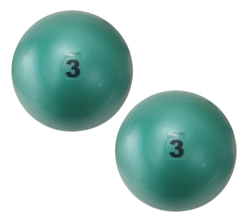 Pelota Medicine Tone Ball 3 Kg Pilates Yoga Fitness X 2