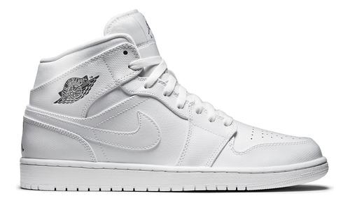 Zapatillas Jordan 1 Mid White Cool Grey Urbano 554724-120   