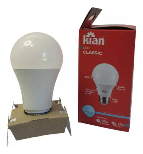 Lampada Led 15w Bivolt 3k - Kian - Kit C/6 Un