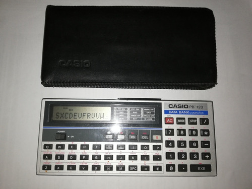 Calculadora Vintage Casio Data Bank Computer Pb 120