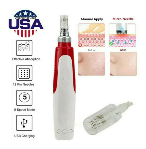 Imagen 3 de 7 de Dermapen Anti Acne Arrugas Tensor Inalambrico Recargable Mym