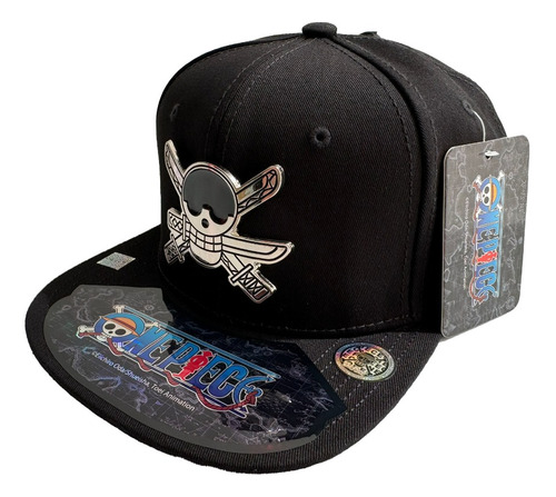 Gorra Original One Piece Placa Metalica Calavera 5 Algodon