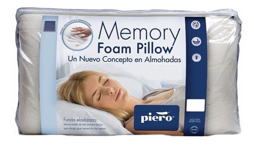 Almohada Memory Foam Pillow Piero  - 60 X 35 Cm - Livin!