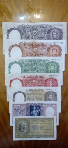 Billetes Argentinos Peso Moneda Nacional Serie N768