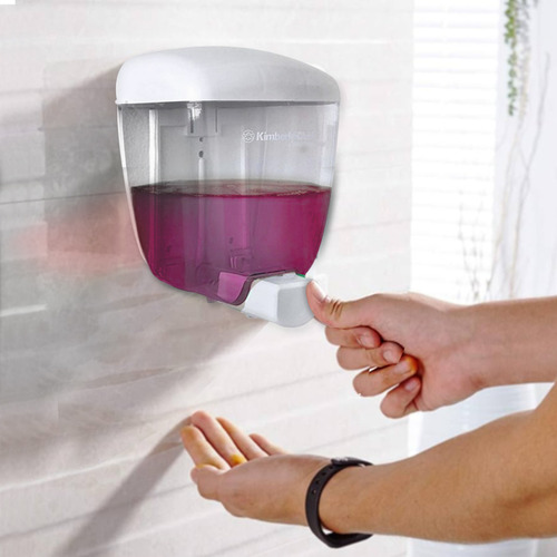Jabonera Rellenable Kimberly Clark Paquete De 10 Piezas Color Blanco