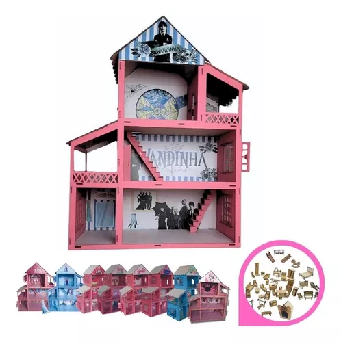 Casa Da Barbie Barata Mdf 60 Cm Altura