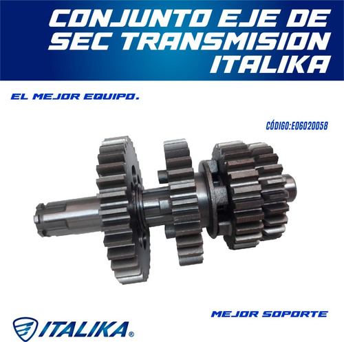 Conjunto Eje Sec Transmision Ft115 Italika E06020058
