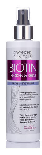 Aerosol Para El Cabello Con Biotina De Advanced Clinicals Qu