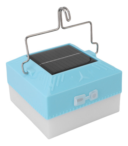Panel Solar Recargable Con Linterna De Camping Led