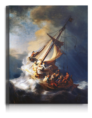 A&t Artwork The Storm On The Sea Of Galilee By Rembrandt Van