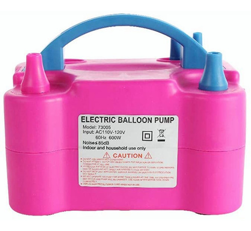 Bomba Para Inflar Globos Electrica Doble Inflador Fiestas