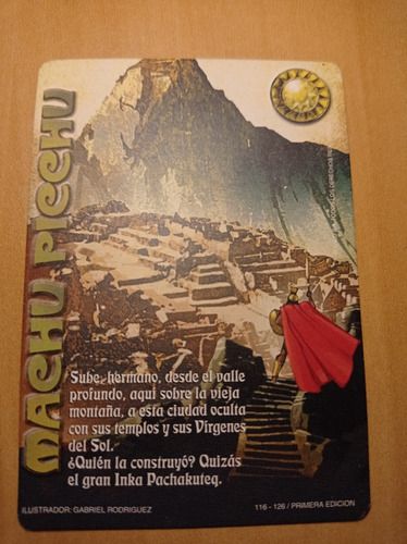 Machu Picchu. Carta Myl. La Ira Del Nahual. Salo