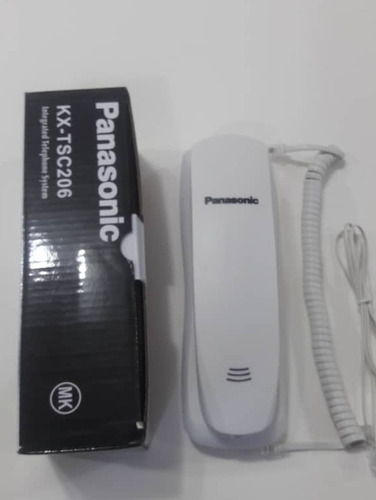 Imagen 1 de 4 de Teléfono Panasonic De Pared  Blanco Y Negro