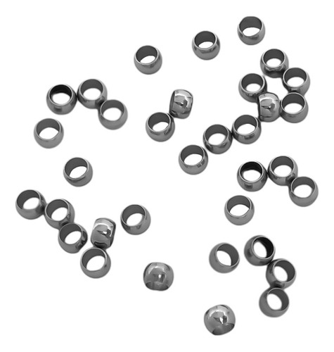 50 Bolitas 3 Mm Macizas Perforada Acero Quirurgico Fornitura